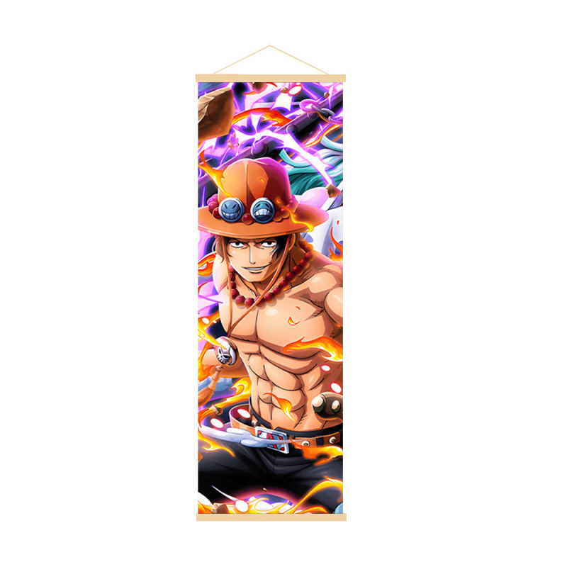 Dekoratívny závesný obraz One Piece s Nikou zo Zora a Nami, nástenná maľba z dreva, anime štýl