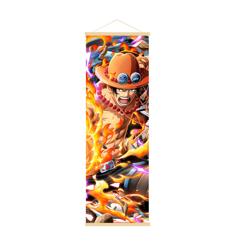 Dekoratívny závesný obraz One Piece s Nikou zo Zora a Nami, nástenná maľba z dreva, anime štýl