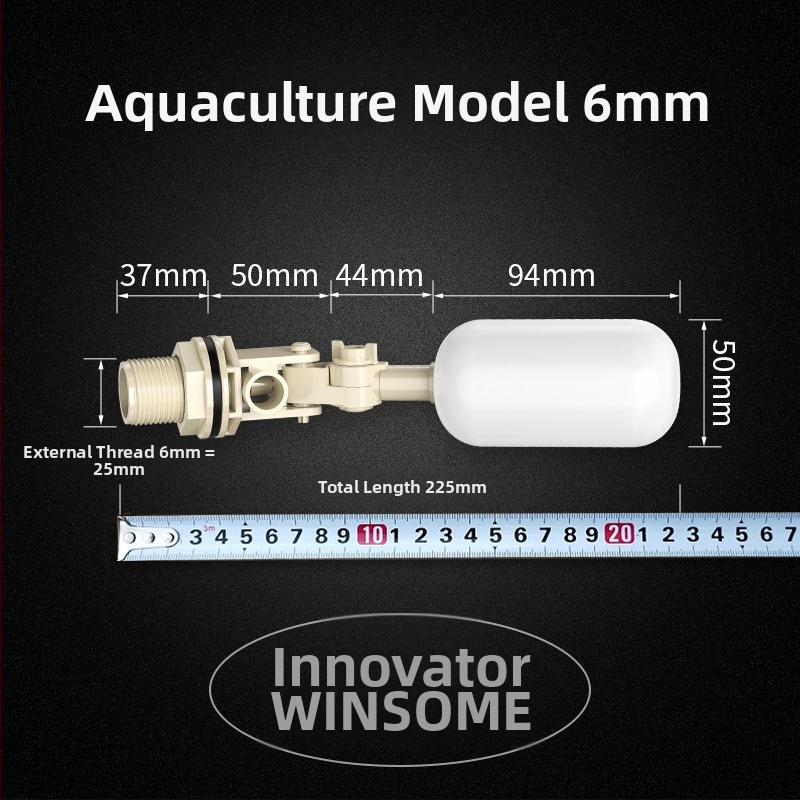 Innovator Πλαστική βαλβίδα φλοτέρ με διακόπτη επιπέδου νερού, ρυθμιζόμενη είσοδος για δεξαμενή νερού και πύργο ύδρευσης, υδραυλική κίνηση