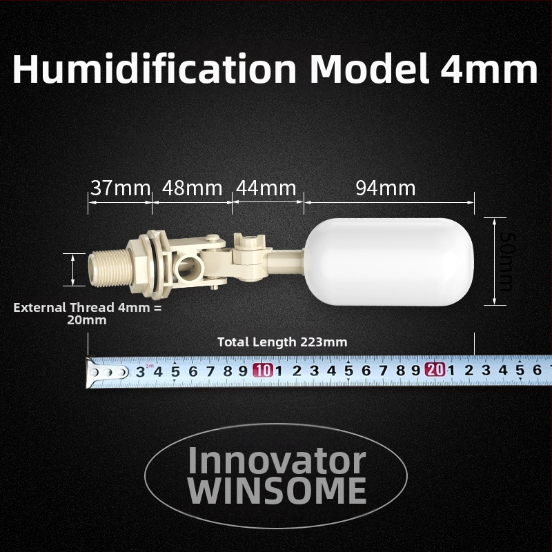 Innovator Πλαστική βαλβίδα φλοτέρ με διακόπτη επιπέδου νερού, ρυθμιζόμενη είσοδος για δεξαμενή νερού και πύργο ύδρευσης, υδραυλική κίνηση