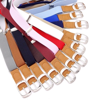 Curea elastică cu cataramă cu pin, unisex, reglabilă pentru copii și adulți