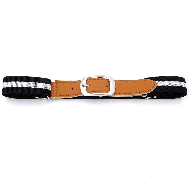Curea elastică cu cataramă cu pin, unisex, reglabilă pentru copii și adulți