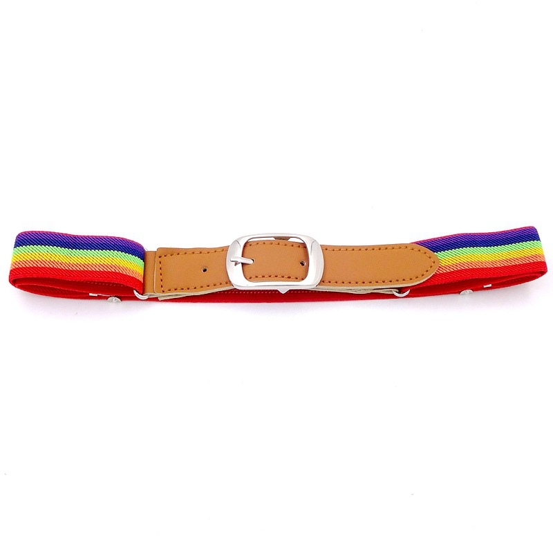 Curea elastică cu cataramă cu pin, unisex, reglabilă pentru copii și adulți