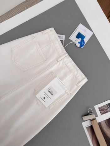 Női midi denim szoknya, magas derekú, laza szabás, hátul nyílás, 100% pamut