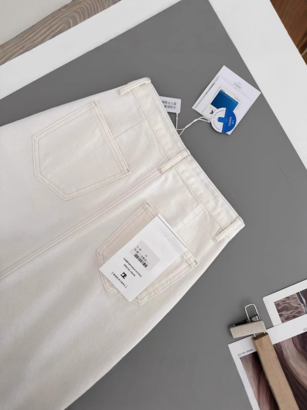 Női midi denim szoknya, magas derekú, laza szabás, hátul nyílás, 100% pamut
