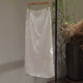 Rochie-costum designer în stil național, cu inspirație chineză, pentru femei, ținută de vară cu un set de cămăși brodate