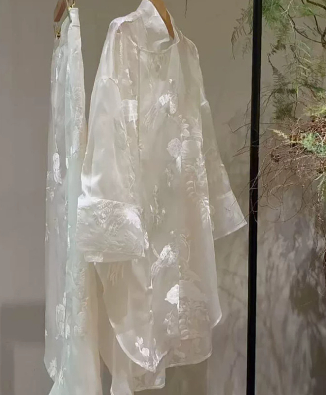 Rochie-costum designer în stil național, cu inspirație chineză, pentru femei, ținută de vară cu un set de cămăși brodate