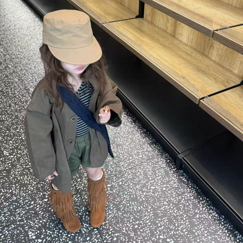Őszi kabát lányoknak, koreai stílusú windbreaker, gyerekeknek casual dzseki