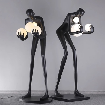 Nordic-stílusú humanoid dekoratív szobor lámpa, testre szabható