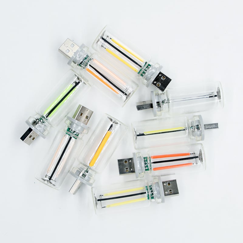 Νυχτερινό φως σε γυάλινο μπουκάλι με USB-αφής, φορητή LED λάμπα υπνοδωματίου, ρυθμιζόμενο φως ατμόσφαιρας