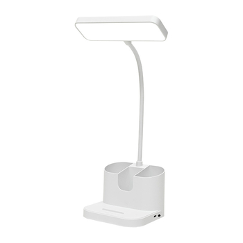 LED настолна лампа за защита на зрението, компактна презареждаща се лампа за учене и четене, подходяща за общежития и бюро, с докосване