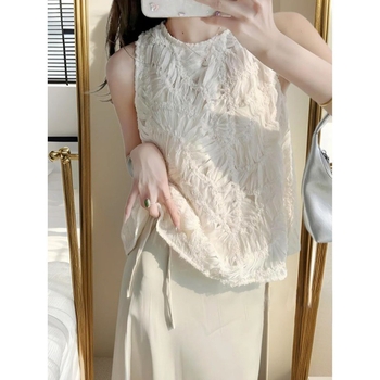 Új, stílusos nyári női készlet: kivágott felső és magas derekú szoknya, két darab