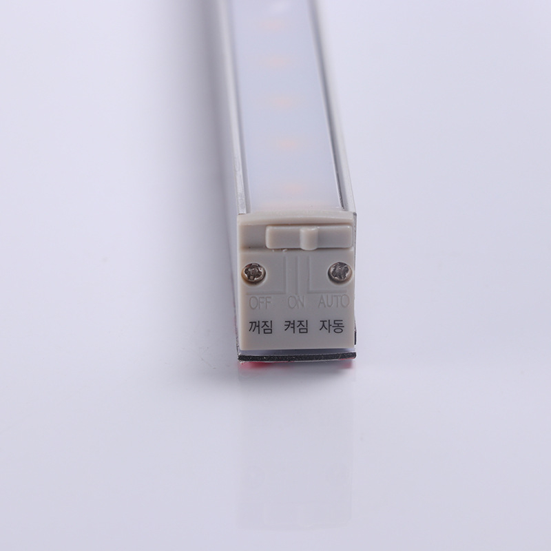 LED осветление за шкафове и гардероб с инфрачервен сензор, дълга лента от 12 LED, нощно светило за огледало