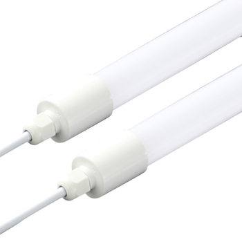Minden-műanyag T8 csavaros LED cső, vízálló, 1,2 m, 18 W, IP65, 84 LED, 5000 lm, 360° fényáram, nem dimmelhető