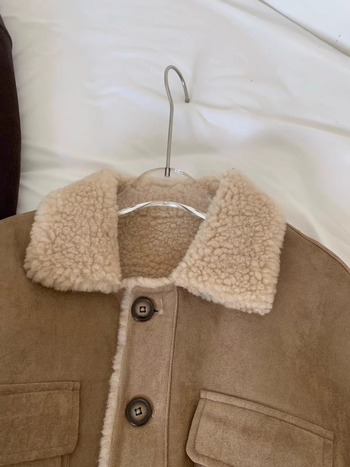 Női 100%-os juhszőrme kabát bőrrel integrált dizájnnal, Vintage Chanel-stílus, rövid szabás
