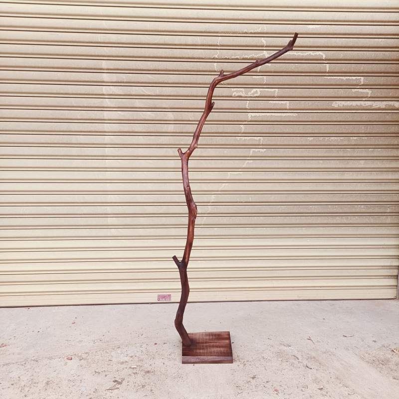 Wabi-Sabi retro földalámpa természetes ágakkal, hálószoba és teaház számára, dekoratív zen hangulatú lámpa, kínai stílus