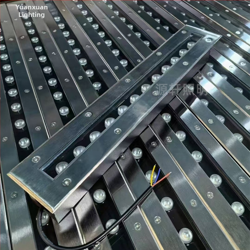 LED ενσωματωμένος υποβρύχιος προβολέας για λίμνες και κήπους, IP67, μακρύς λωρίδας θαμμένος φωτισμός, 18W–36W, ζεστό λευκό 3000K