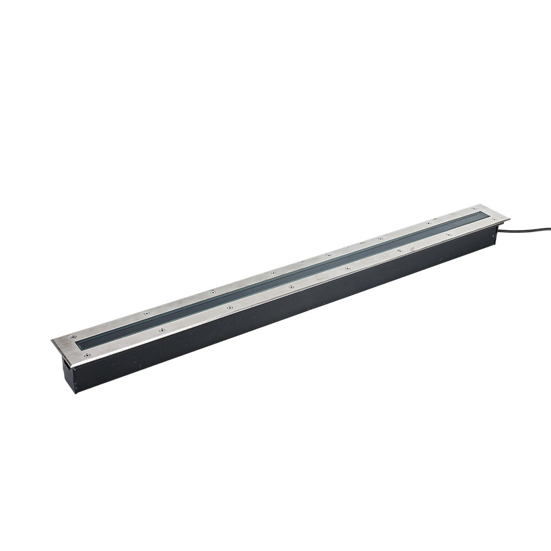 Bochen Lighting LED szalag alakú földalatti lámpa, kültéri vízálló IP68, négyszögletes beépítés rozsdamentes acélból