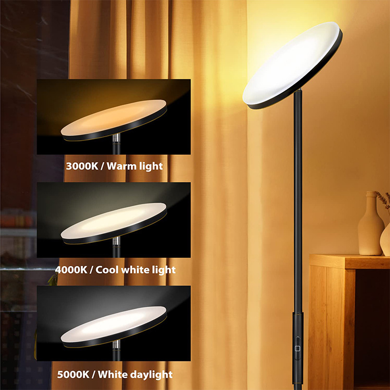 30W-os állítható fényerejű minimalista LED állólámpa távirányítóval, ETL tanúsított