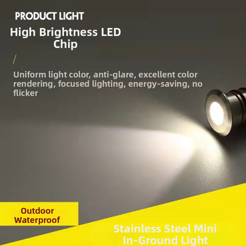 Vonkajšie zapustené štvorcové LED svietidlo, vodotesné IP68, 12V, teplá biela 3000K, zapustená schodová a stojacia lampa s efektom hviezdneho dýchania