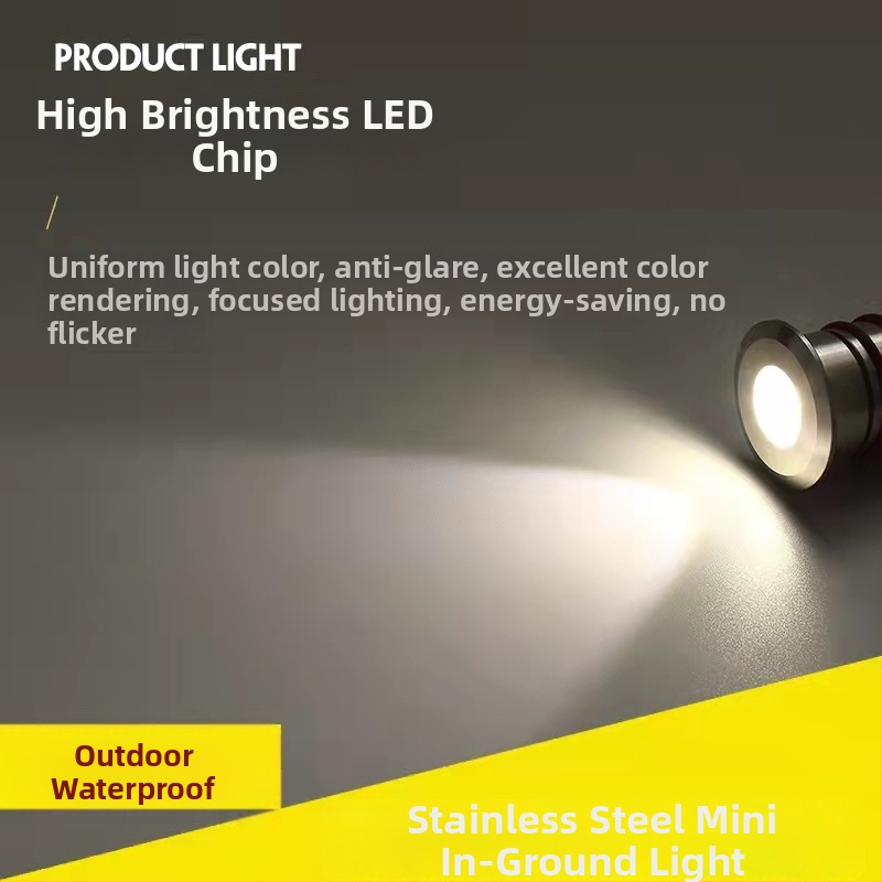 Vonkajšie zapustené štvorcové LED svietidlo, vodotesné IP68, 12V, teplá biela 3000K, zapustená schodová a stojacia lampa s efektom hviezdneho dýchania