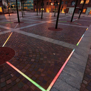 LED podzemné lineárne svetlá IP67 vodotesné viacfarebné dlhé pásové zapustené podlahové dlaždicové svetlá s bezproblémovým pripojením
