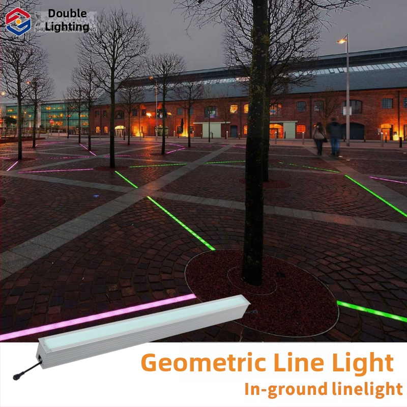 LED podzemné lineárne svetlá IP67 vodotesné viacfarebné dlhé pásové zapustené podlahové dlaždicové svetlá s bezproblémovým pripojením