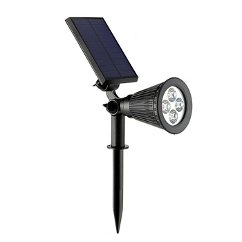Napelemes kültéri spotlámpa kerthez és tájhoz, 7 LED-del