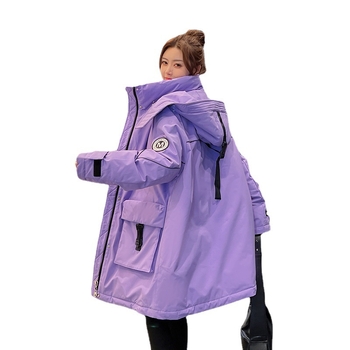 Plusz méretű kismama parkas dzseki, hosszú fazon, kapucnis, modell 82208