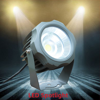Vonkajšie vodeodolné zemné svietidlo do záhrady a krajiny, 30W LED, 1000 lm, IP65, hliníkové puzdro, uhol lúča 24°, priemer 90 mm, 1 LED