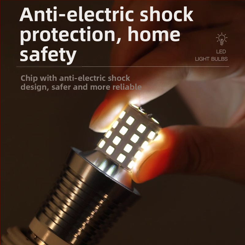 LED свещна крушка с цокъл E14, малък резбов връх, 12W, дизайн pull-tail, кристален полилей, енергоспестяващ източник на светлина