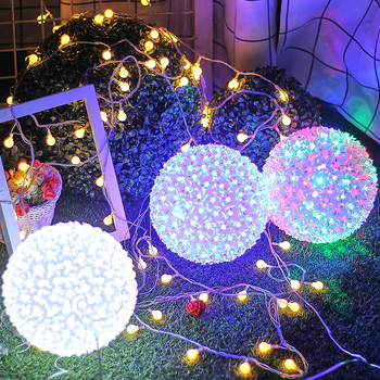 LED φώτα με αναβοσβήψεις για δέντρα και τοπία, Cherry Blossom σφαίρα διακοσμητικό φως, χριστουγεννιάτικό φωτισμό κήπων IP44, 220V, βάση E14