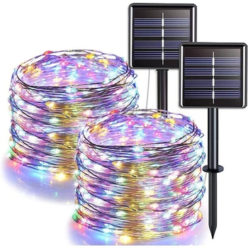 Ηλιακά LED φώτα με χαλκό σύρμα για εξωτερικό χώρο κήπου, αδιάβροχο διακοσμητικό φως