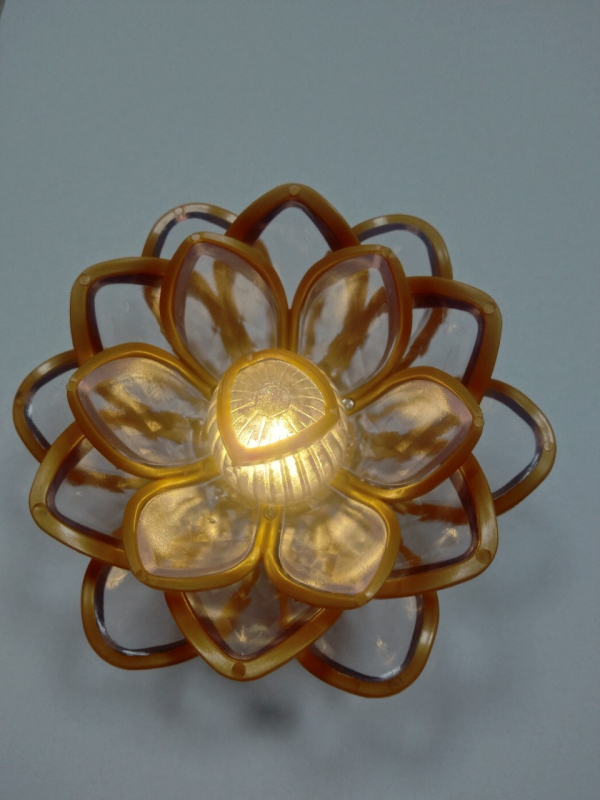 LED lótuszlámpa Buddha felajánláshoz, szimulált elektromos gyertya, otthoni dekoráció, asztali dísz, hangulatvilágítás