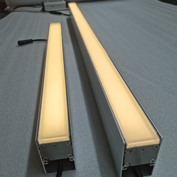 Štvorcové podzemné LED svietidlo, vodeodolné lineárne nástenné svietidlo, 24V DC, 3000K teplá biela