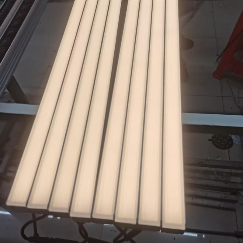 Štvorcové podzemné LED svietidlo, vodeodolné lineárne nástenné svietidlo, 24V DC, 3000K teplá biela