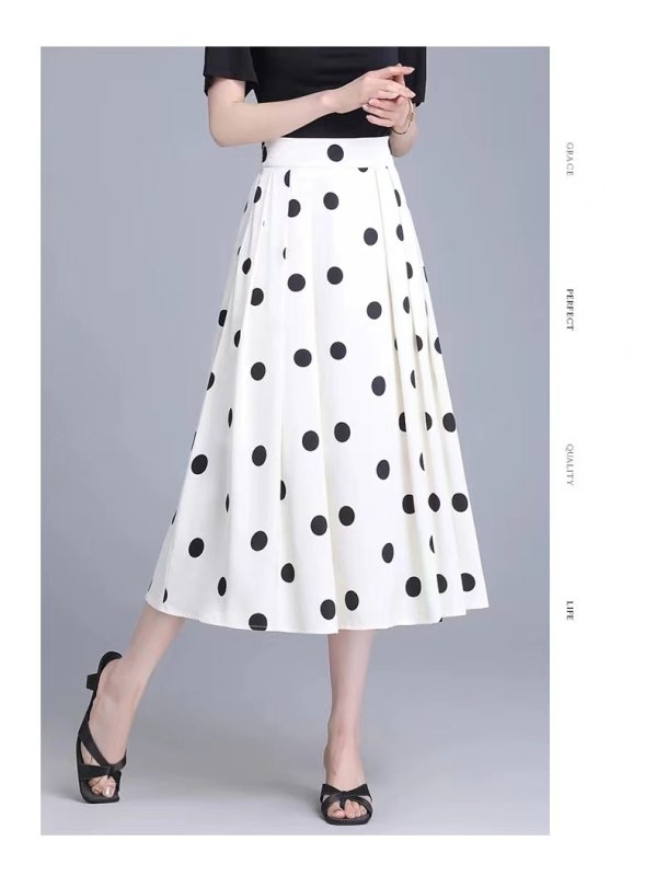 Új 2025 tavaszi elegáns patchwork spandex midi szoknya nőknek, A-vonal
