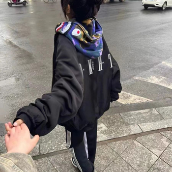 Dámska oversize bomber bunda s kapucňou, podšívka z imitácie ovčej kože, americký streetwear, jeseň/zima 2026