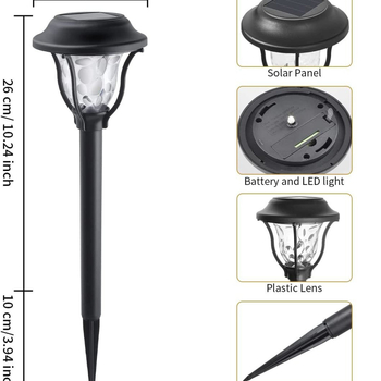 LED napelemes gyeplámpa kültéri tájvilágításhoz, kertre és udvarra, vízálló, dekoratív hangulatvilágítás