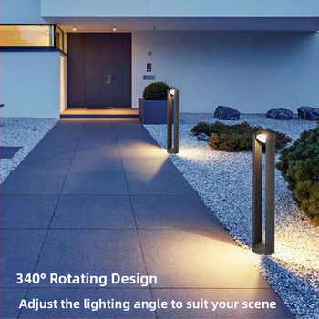 LED kültéri gyeplámpa, vízálló kerti világítás a kerthez, modern tájvilágítás a villa udvarára, egyszerű és forgatható dizájn