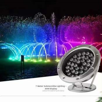LED подводна светлина от неръждаема стомана за външна употреба, водоустойчива RGB светлина за басейн и езеро, с дистанционно управление