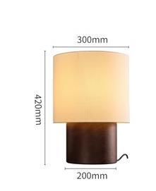 Stolová lampa z masívneho dreva s bambusovým drevom – moderná minimalistická, štýl wabi-sabi, do obývačky a na čítanie pri posteli HX50051