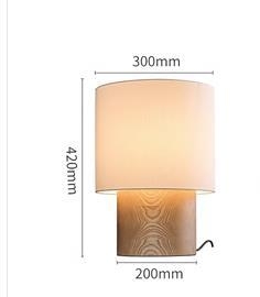 Stolová lampa z masívneho dreva s bambusovým drevom – moderná minimalistická, štýl wabi-sabi, do obývačky a na čítanie pri posteli HX50051