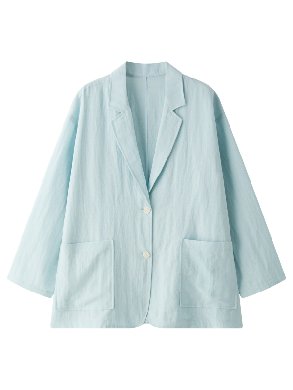 Női Tencel-Lin blazer UV-védelem, laza szabás, karcsú sziluett