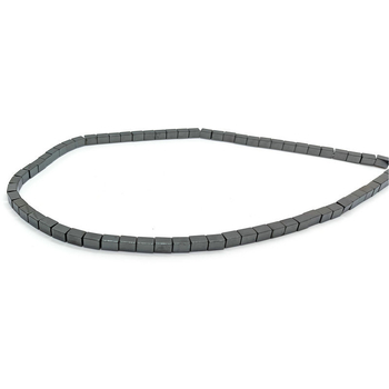 Fekete gallstone téglalap alakú laza gyöngyök DIY ékszerekhez, 1–4 mm