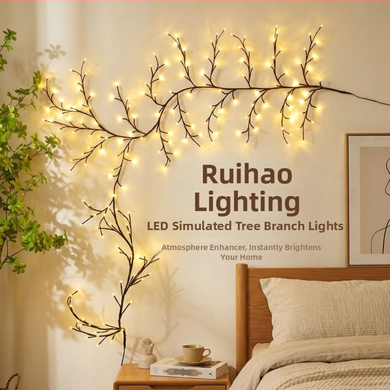 LED φώτα αμπέλου με 144 LED, φώτα σε κλαδιά, εφέ αστρικού ουρανού, διακόσμήση τοίχου, φωτισμός για την ατμόσφαιρα δωματίου