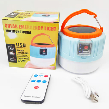 Solárne nabíjateľné LED žiarovky pre domáce osvetlenie a núdzové použitie, USB kempingové svetlo