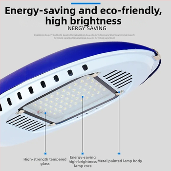 Κεφαλή LED οδοφωτισμού, 40W, εξωτερική αδιάβροχη, ηλιακή τροφοδοσία, ενσωματωμένος στύλος