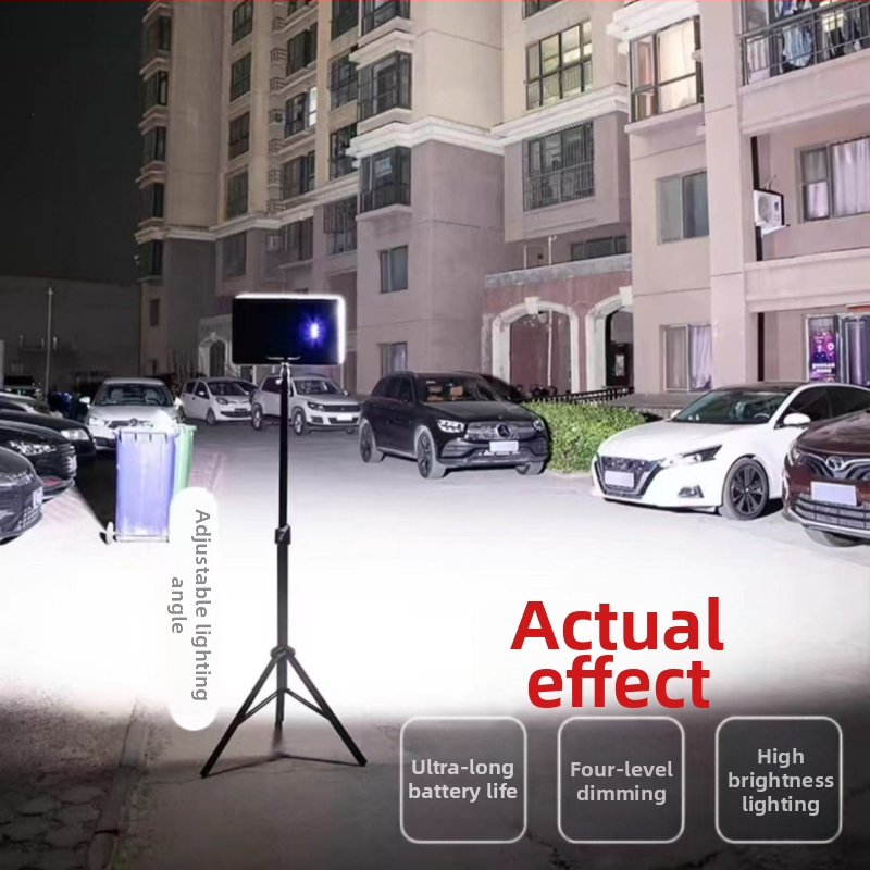 Nabíjateľná vonkajšia kempingová lampa, prenosné nočné svetlo na trhovisku s vysokým jasom a dlhou výdržou batérie