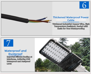 Ηλιακή LED οδική λάμπα με IP66, εξωτερική χρήση για πάρκα, πλατείες και αυλές